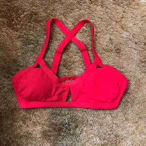 Target Xhilaration Red Swim Top